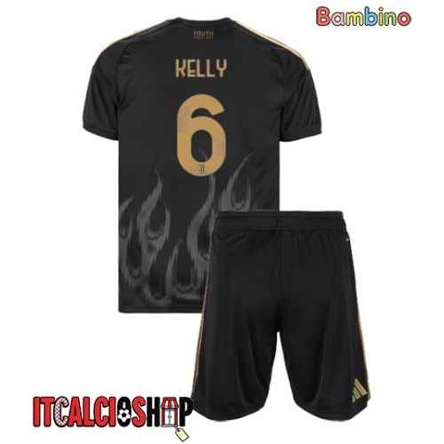 Juventus Lloyd Kelly #6 Terza Maglia Bambino 2026-27 Manica Corta (+ Pantaloni corti)
